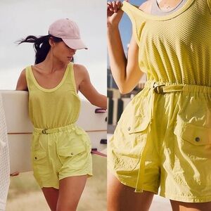 NWOT Free People Movement Pacific Coast Hike Onesie
Electric Green Size XS